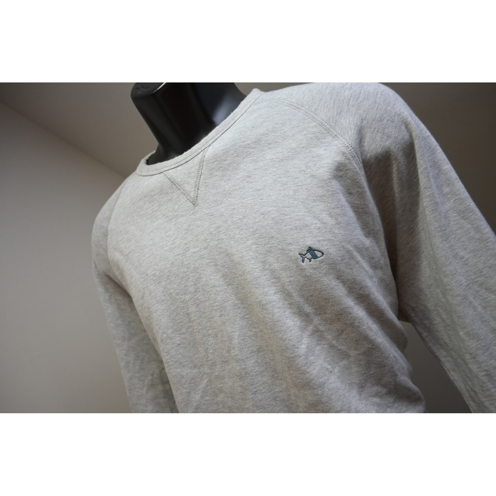Fish Hippie Co Sweatshirt Mens Large Gray Long Sleeve Pullover Good